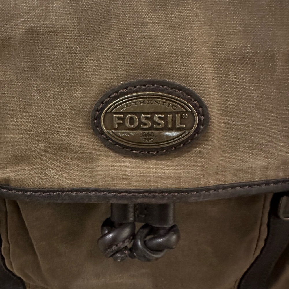 Authentic Fossil Leather backpack